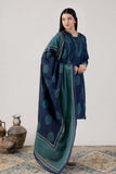 KUDIORY Women’s Navy Blue & Teal Printed Kurta with Trousers & Dupatta