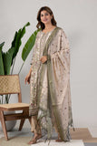 KUDIORY Women Ethnic Motifs Printed Regular Chanderi Cotton Kurta with Palazzos & With Dupatta