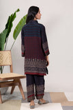 KUDIORY Women Navy Blue Printed Straight Kurta with Palazzo Pants