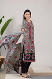KUDIORY Women Black & Red Geometric Print Straight Kurta with Dupatta & Trousers