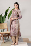 KUDIORY Women Beige Floral Printed Kurta with Trousers & Dupatta Set