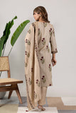 KUDIORY Women Beige Floral Printed Kurta with Trousers & Dupatta Set