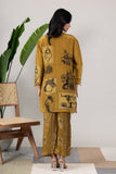 KUDIORY Women Ethnic Motifs Printed Regular Sequinned Silk Crepe Kurta with Trousers
